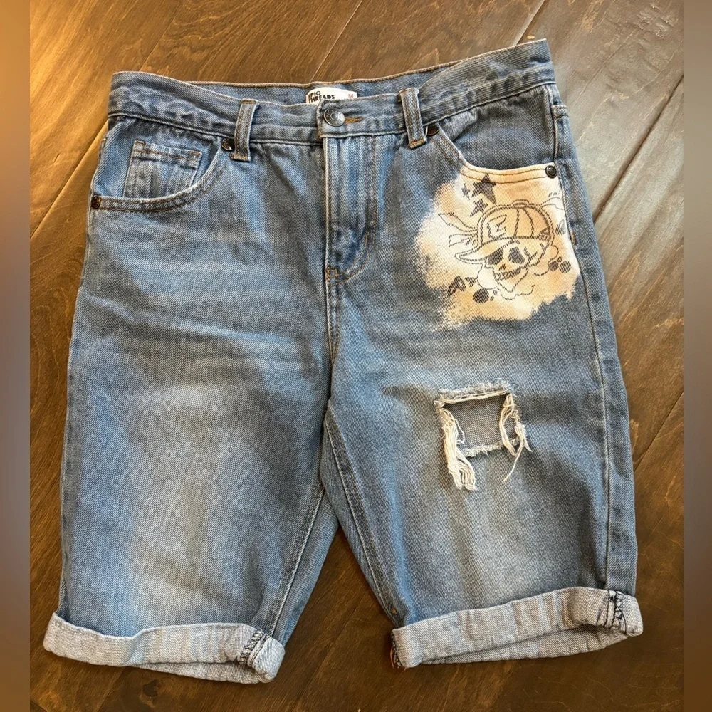 Epic Threads Artistic Blue Jean Shorts